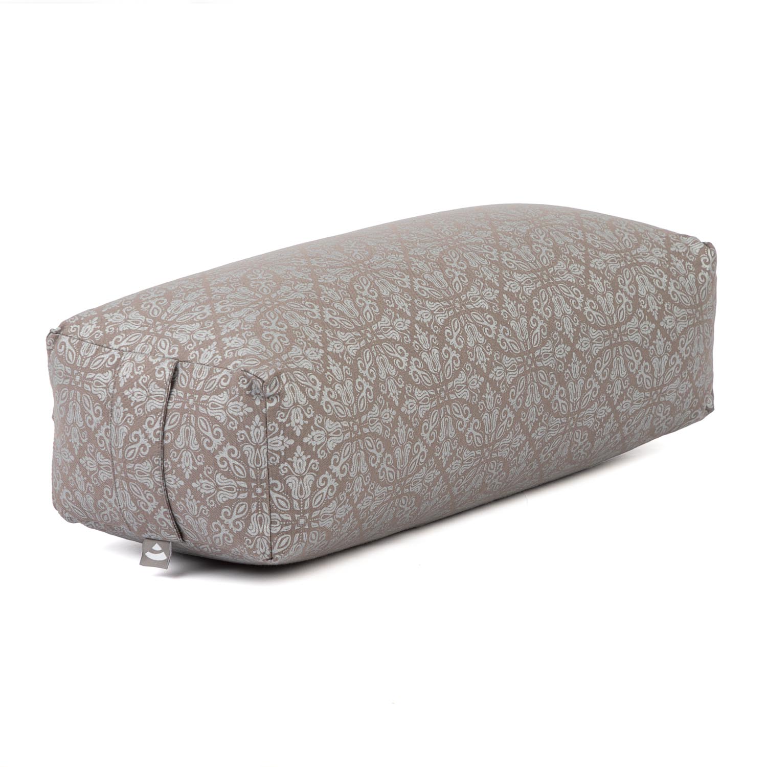 Bodhi Yoga Pernă Bodhi Salamba Maharaja pentru yoga, 64 x 25 x 17 cm - cu umplutură de speltă Culoare: Raja / taupe & silver