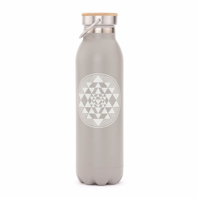 Bodhi Yoga Termos Bodhi cu pereți dubli din sticlă vidată, 600 ml Culoare: Gri