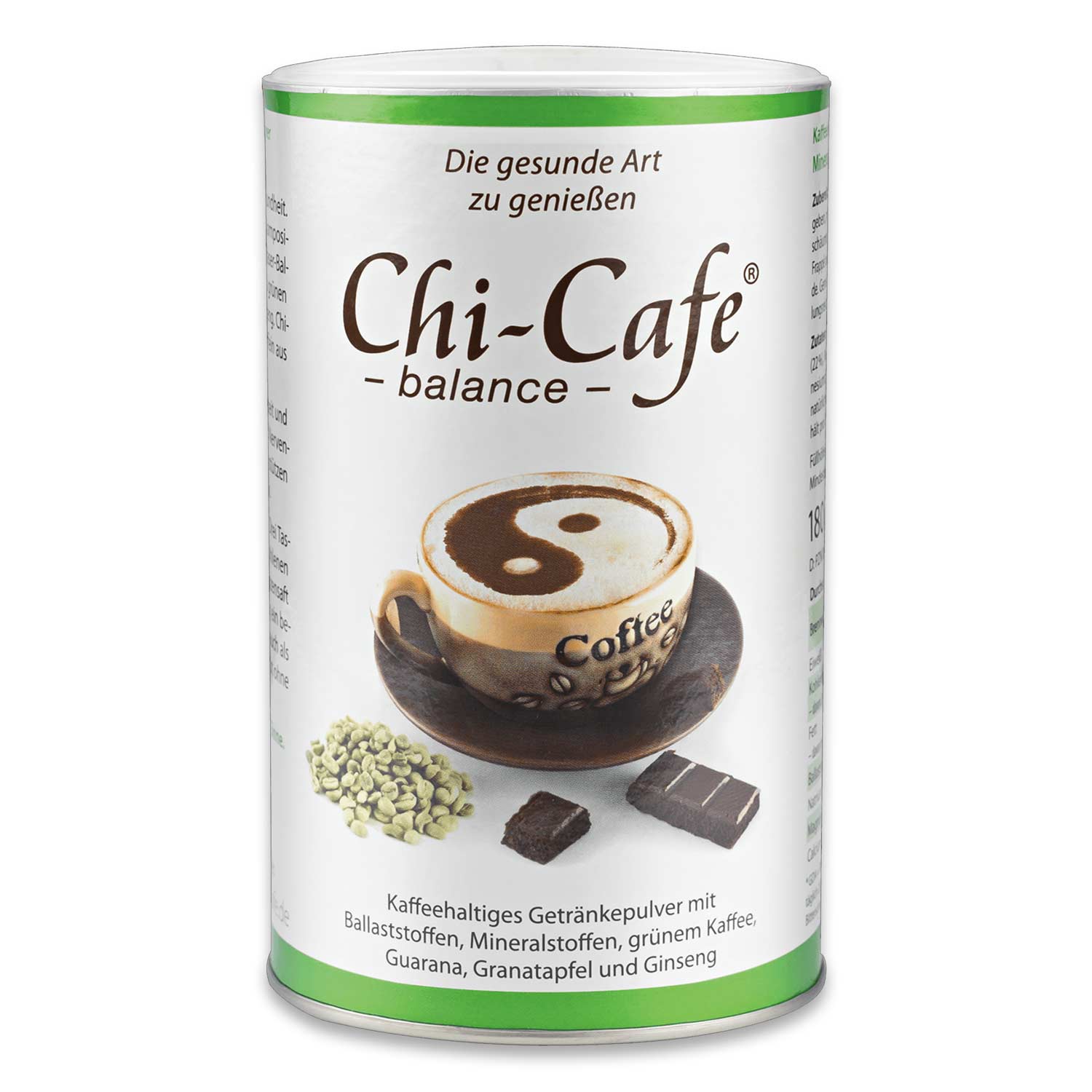 Dr. Jacobs Chi Cafe Balance - cafea instant cu fibre, guarana și ginseng, 180 g