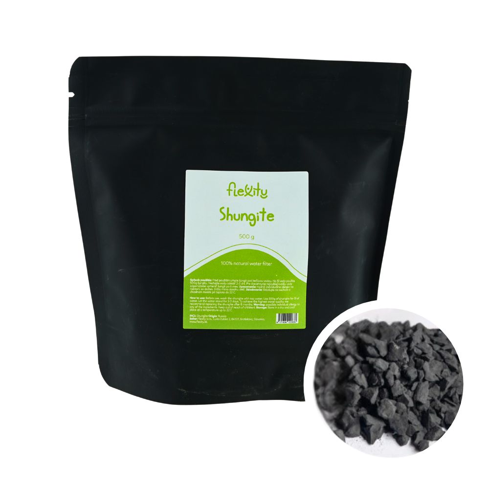 Flexity Mineral Shungit Zdrobit - Filtru de apă natural 500g