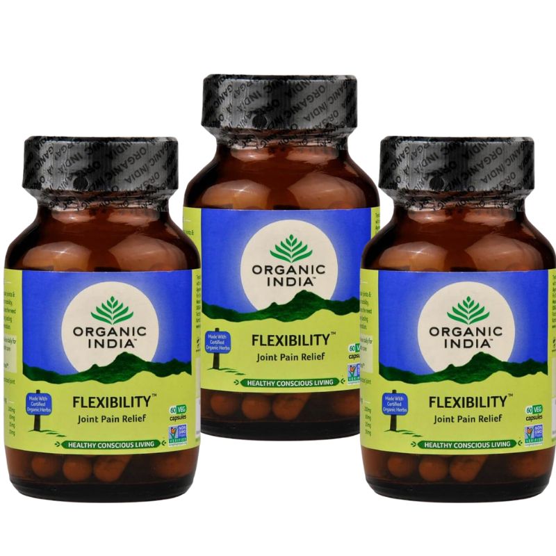 Organic India - Flexibilitate Articulații, Set 3x60 capsule