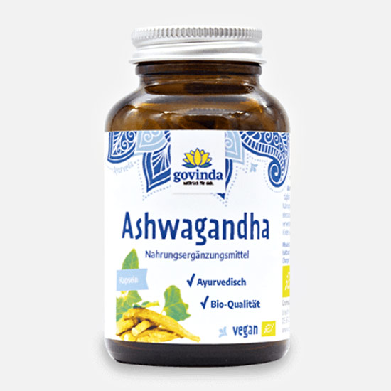 Govinda Ashwagandha energie, vitalitate, sex, 90 capsule, 45 g, BIO