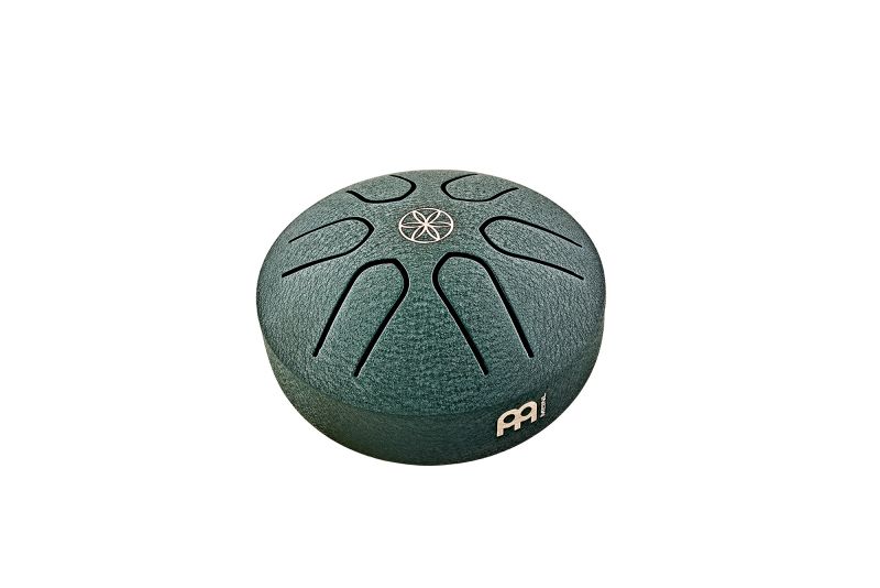 MEINL Sonic Energy Pocket Steel Tongue Drum La major 6 tonuri, 7,6 cm Culoare: Verde închis