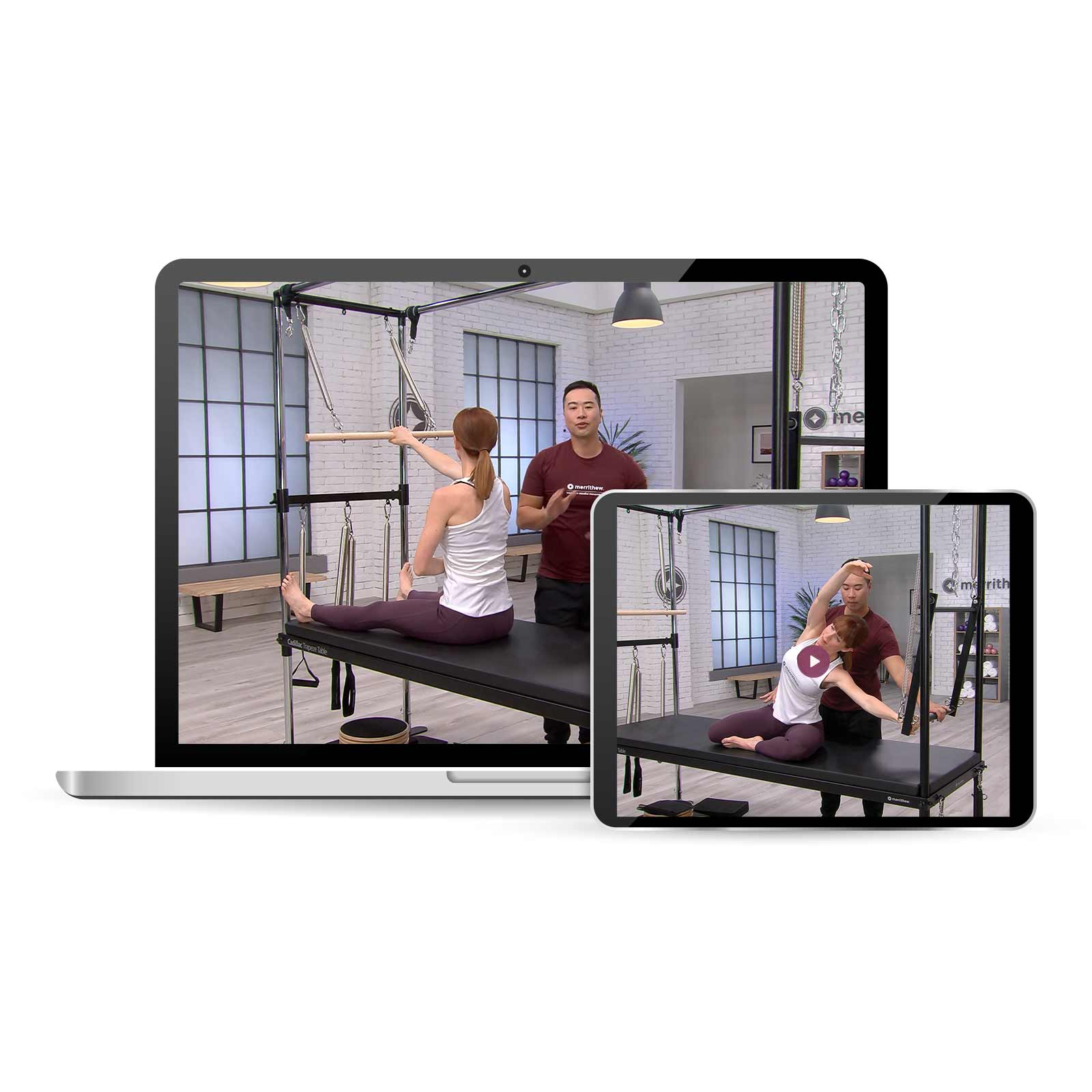 Merrithew® Pilates Videoclipuri instructive Merrithew STOTT PILATES® Versiun: Cadillac EssentialDS30300
