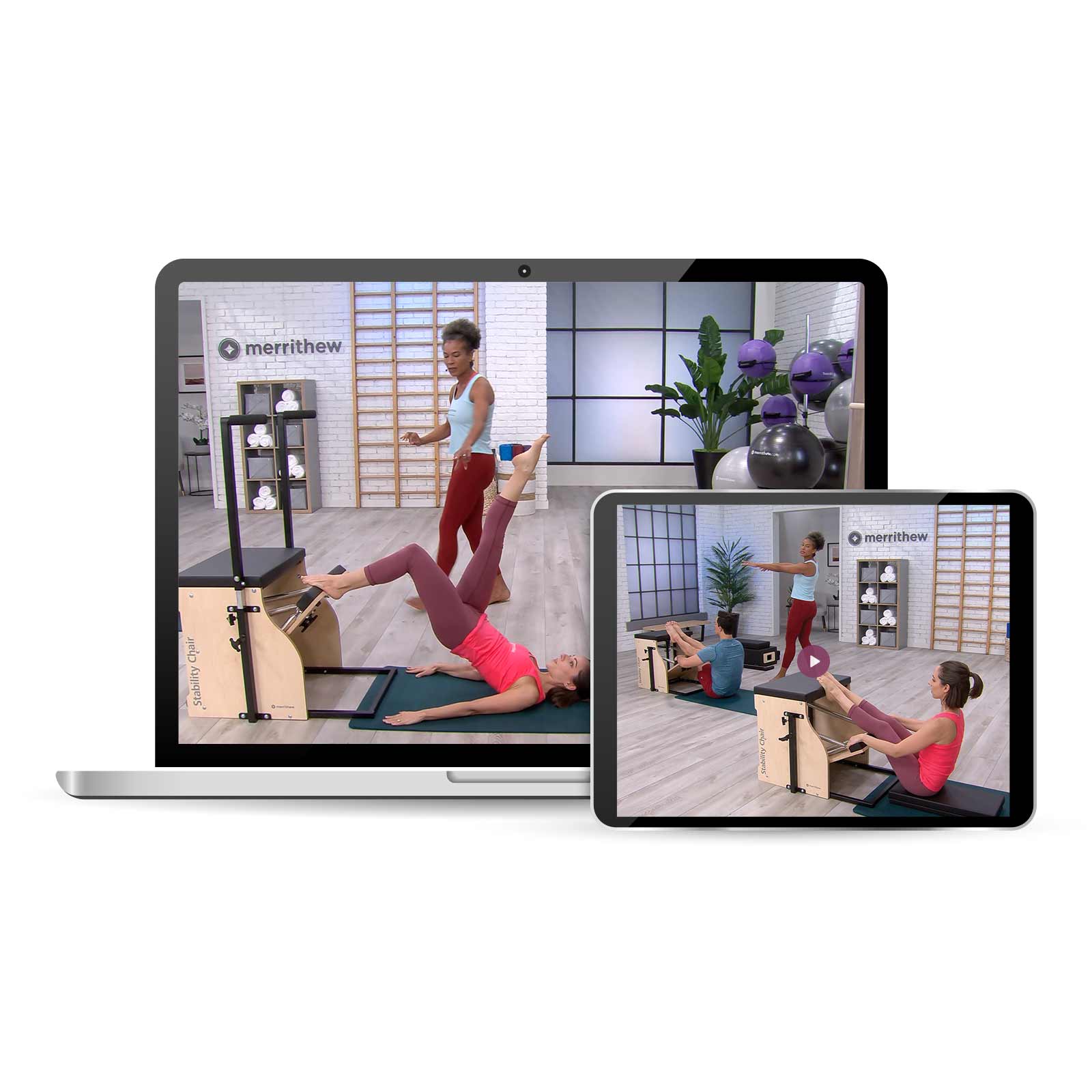 Merrithew® Pilates Videoclipuri instructive Merrithew STOTT PILATES® Versiun: Stability Chair Intermediate DS30303