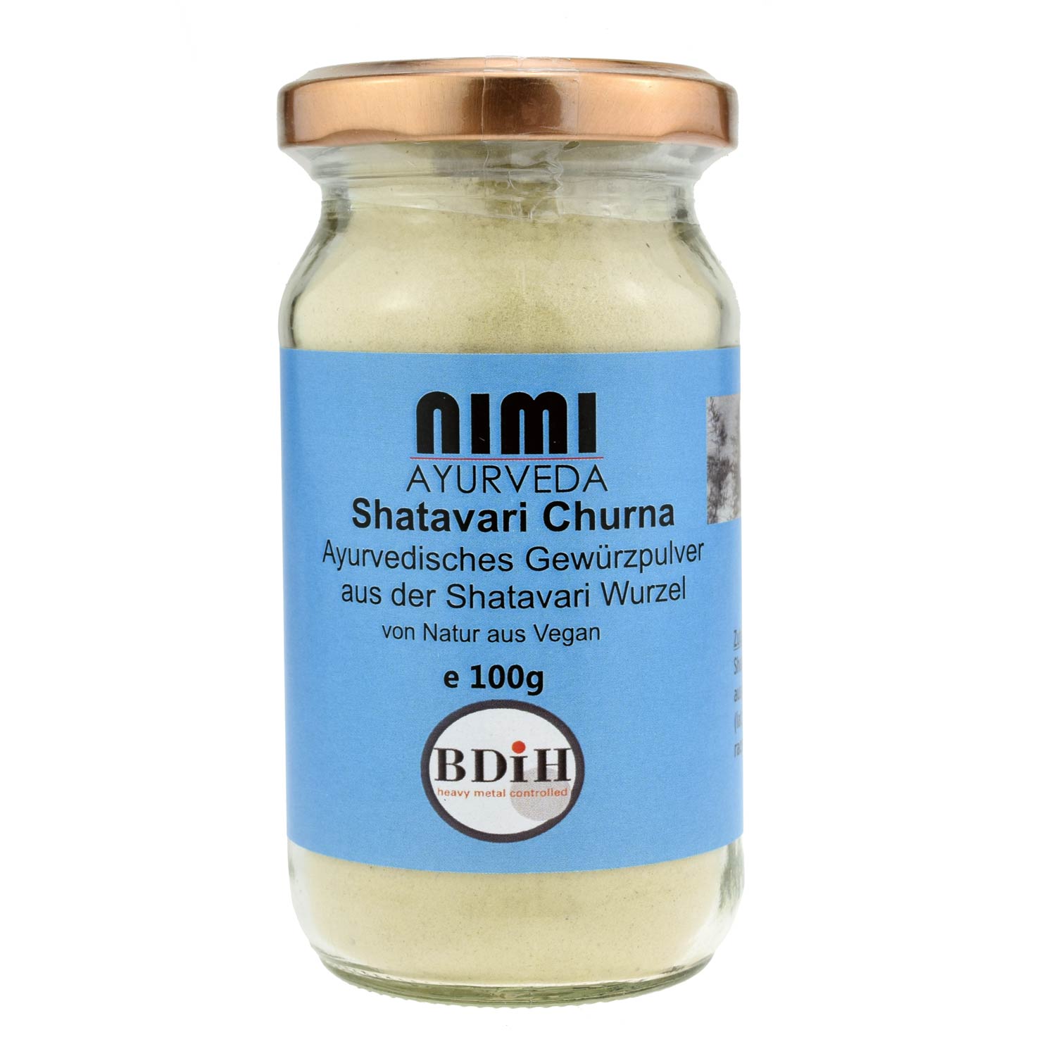 Nimi Ayurveda Shatavari Churna pudră organică 100 g, BIO