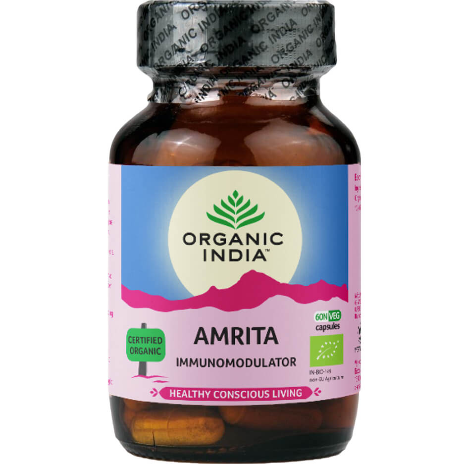 Capsule Amrita Organic India pentru imunitate, ficat, antioxidante, 60 buc.