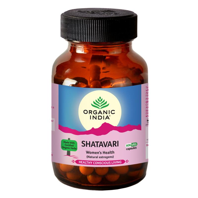 Capsule Shatavari Organic India 60 buc. echilibru hormonal