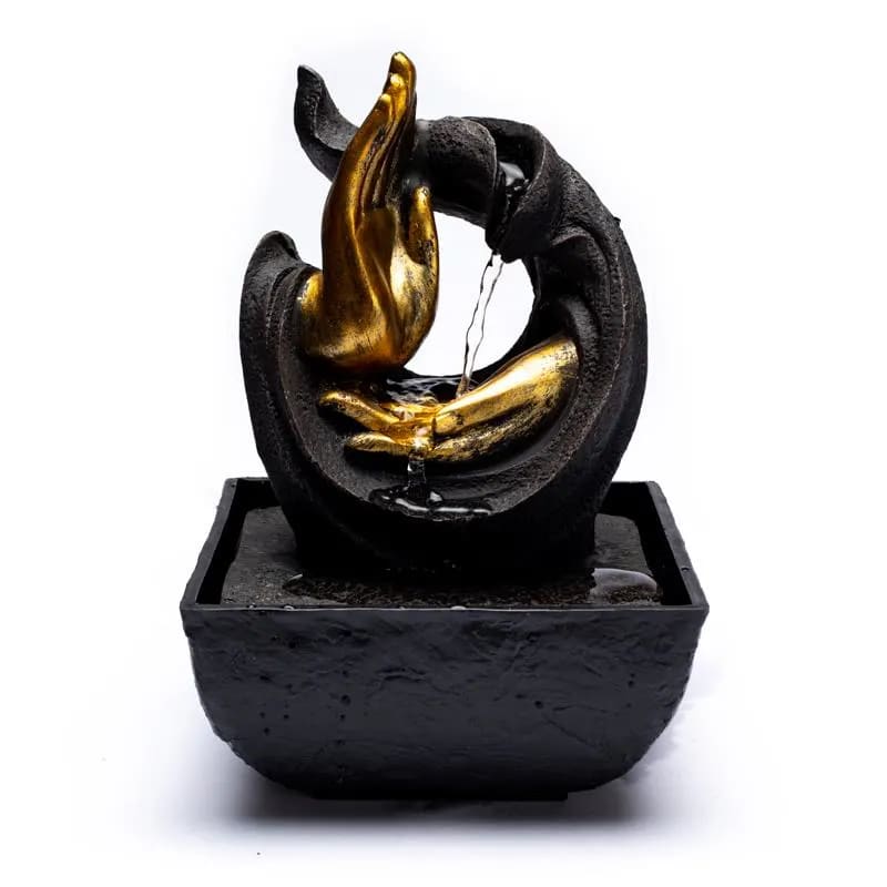 Phoenix Import Fântână electrică decorativă Phoenix Mudra Compasiunii cu iluminare 20 cm