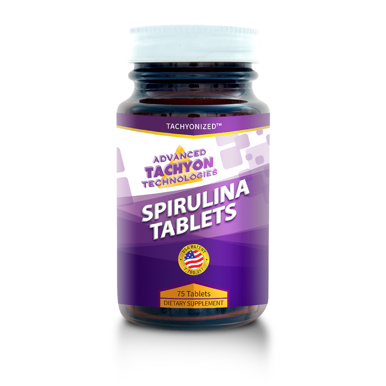 Tachyon Technologies Tablete cu spirulină tahionică și alimente superenergetice – 75 și 190 bucăți Volum: 75 ks
