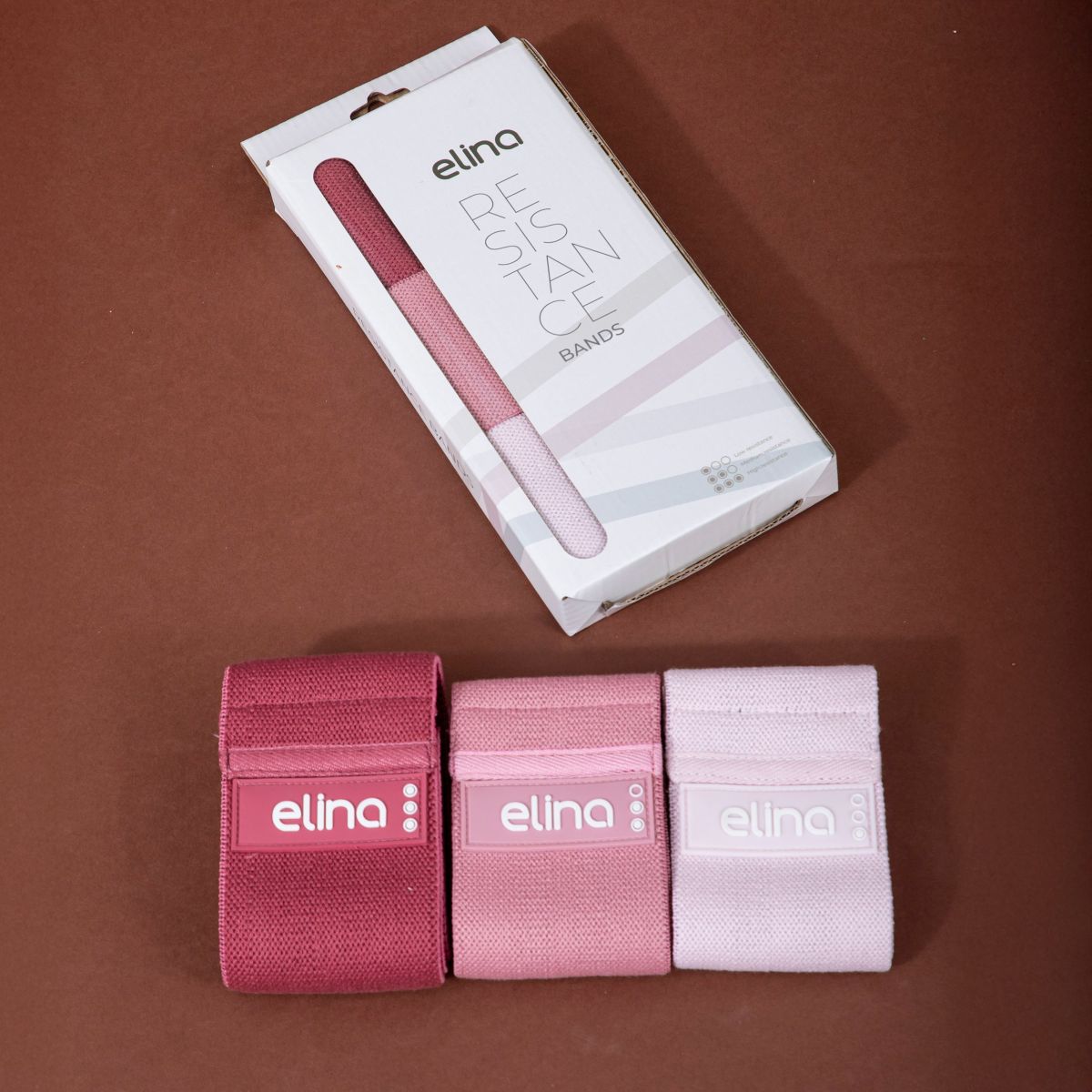 Elina Pilates Benzi elastice de rezistență Elina Pilates, cu intensități diferite Culoare: Pink