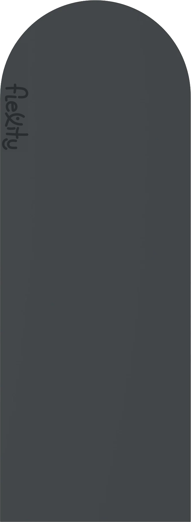 Saltea profesională Pilates Flexity Portal, antiderapantă, din PU, cu semicerc, 183 × 68 cm, grosime 5 mm Culoare: Black
