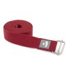 910sr weinrot yoga meditation pilates Yogagurt asana belt schniebeschnalle gerollt