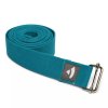 910spt yogazubehoer yogagurt bodhi asana belt metallschnalle petrol front