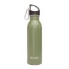 517oo yoga lifestyle bodhi edelstahl trinkflasche om triangle olive back