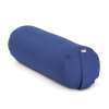 Bodhi Yoga Bolster valec na jogu ECO špalda 100% organická bavlna 65 x 22 cm (Farba Baklažánová)
