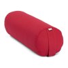 Bodhi Yoga Bolster valec na jogu ECO špalda 100% organická bavlna 65 x 22 cm (Farba Baklažánová)