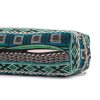 407sg yoga ethno collection salamba yogabolster jacquard schwarz weiss gruen closeup