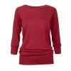 ga0ka yamadhi casual longsleeve viskose bordeaux front