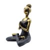9224 1 awg joga lady figurina namaste bronzovo cierna 24 cm