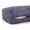 986mb yoga maharaja collection salamba bolster gemustert rauchblau closeup