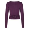 HA0FBXS yoga kleidung yamadhi wickeljacke modal deep purple back
