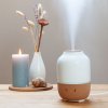 dif3841 wellness entspannung ultraschall aromatherapie diffusor lealia keramik kork mood