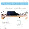 align pilates m8 pro maple wood pilates reformer stroj na doma 254 cm 5
