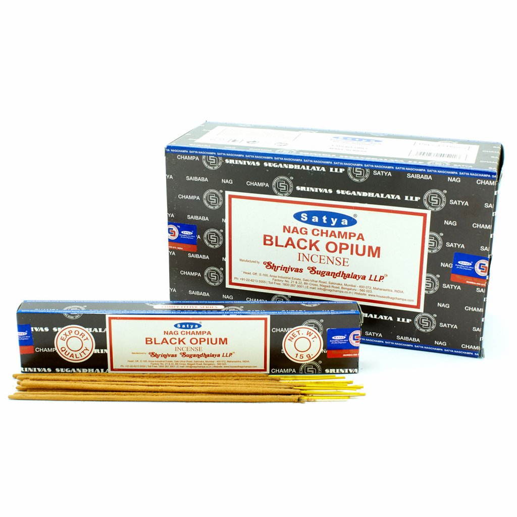 AWG Satya vonné tyčinky Black Opium čierne ópium 15 g