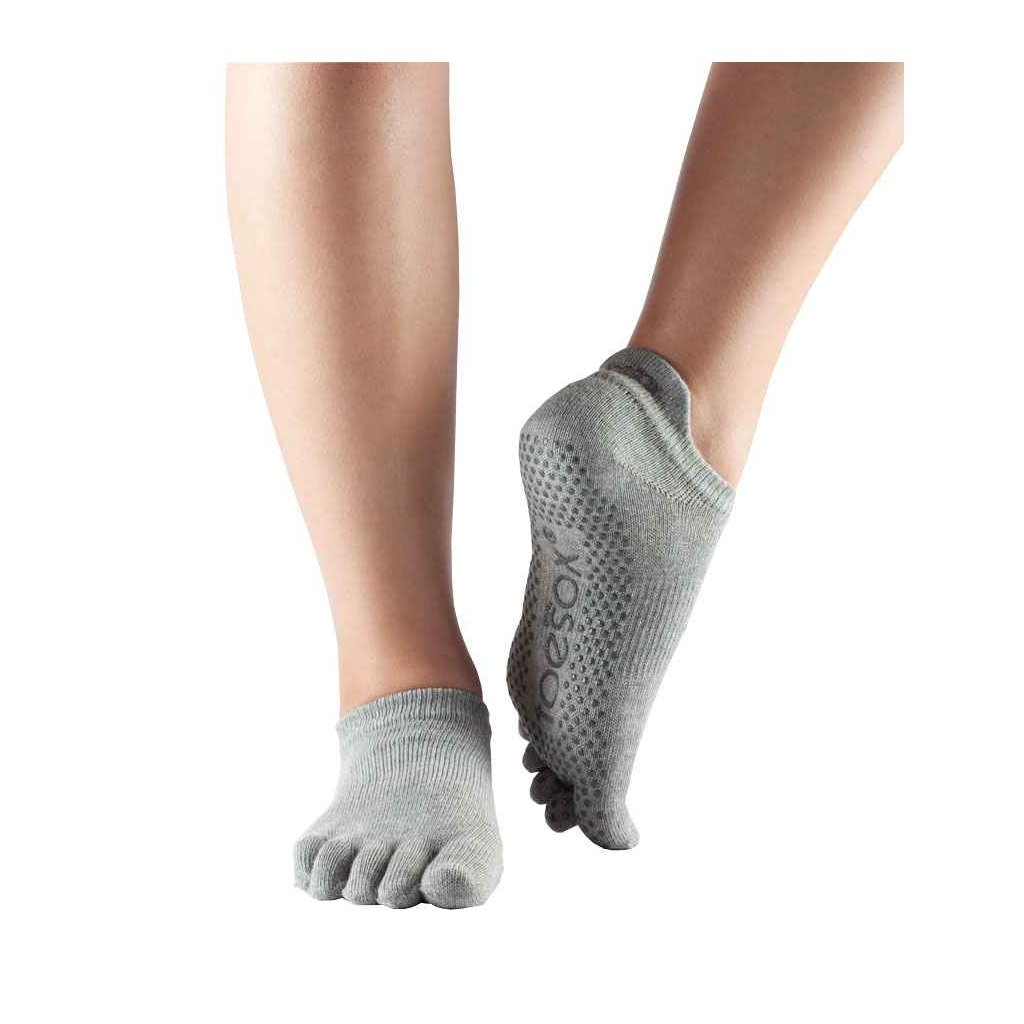1131 1 toesox fulltoe low rise protismykove ponozky heather grey