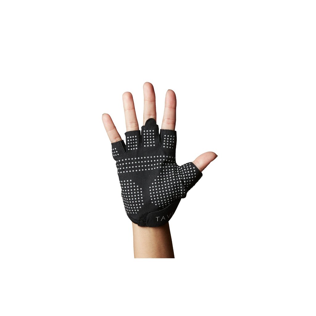 Tavi Half Finger Grip Gloves Ebony / L