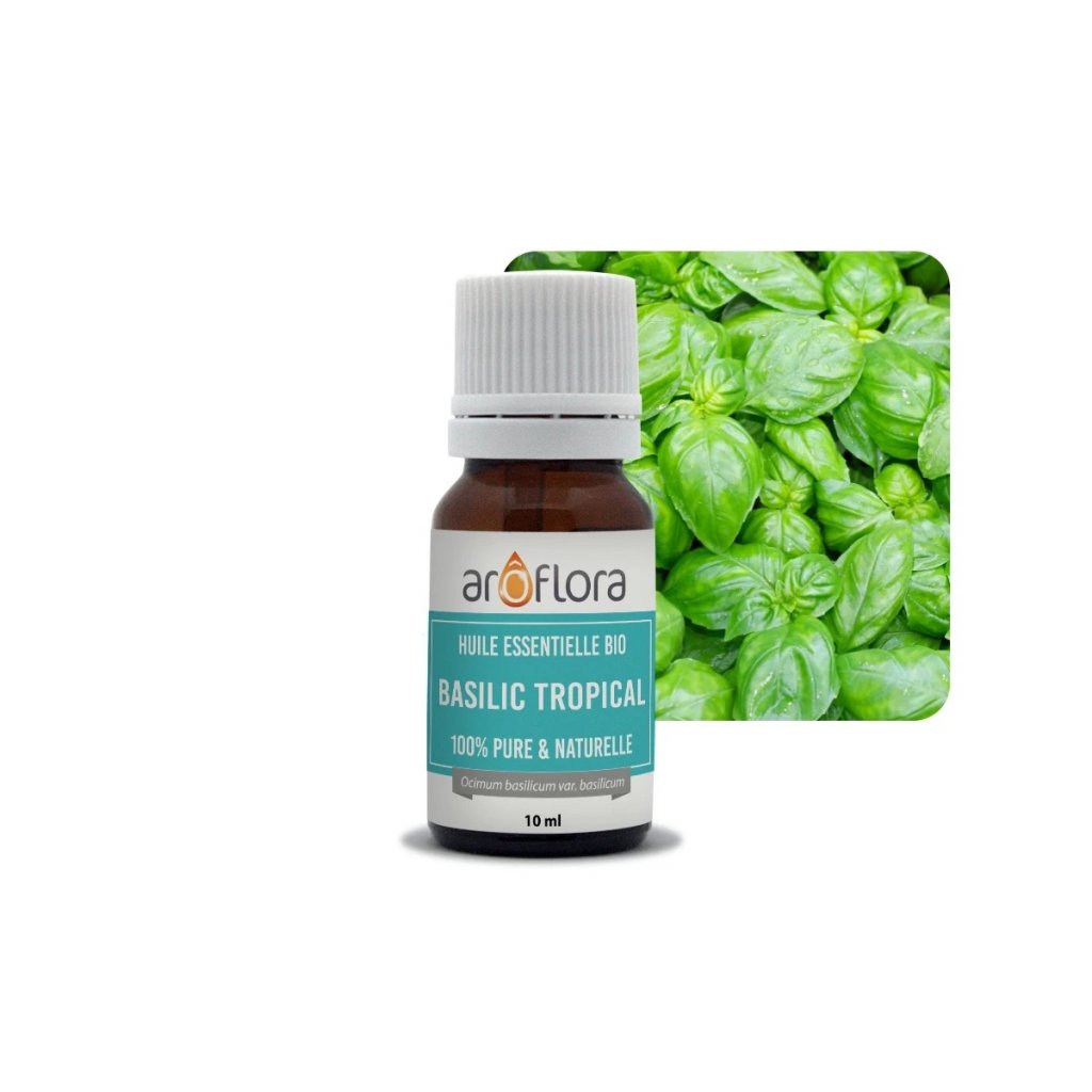 organic essential oil ab of tropical basil 100 pure and natural 10ml