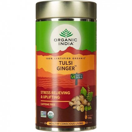 Tulsi Ginger sypaný čaj Organic India