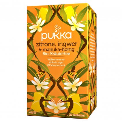 Zitrone Ingwer Manuka Pukka Tee 1