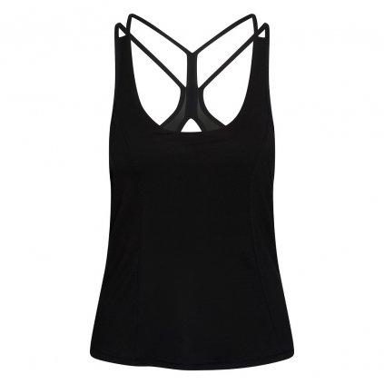 bodhi niyama essentials tanvi racerback yoga tank top damske tielko cierne