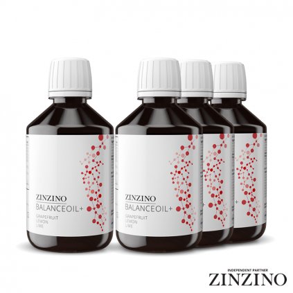 BALÍK - 4x Zinzino Balance olej 300ml Grapefruit, citrón, limetka