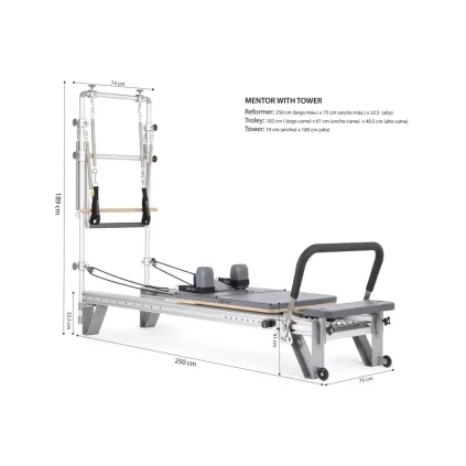 Elina Pilates Mentor Reformer s vežou 259 cm