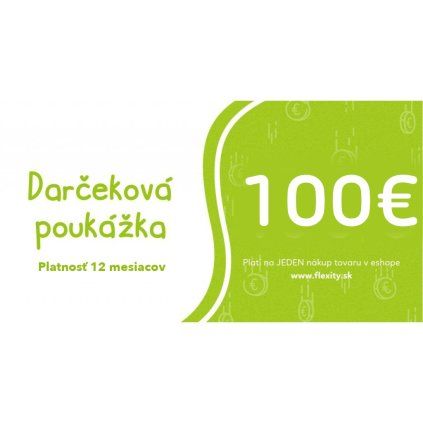 Darčeková poukážka 100 EUR