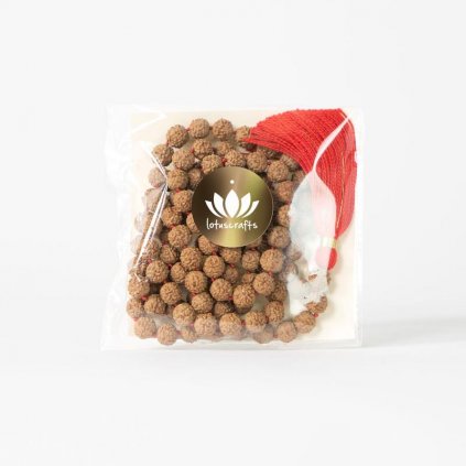 Rudraksa mala meditacne koralky