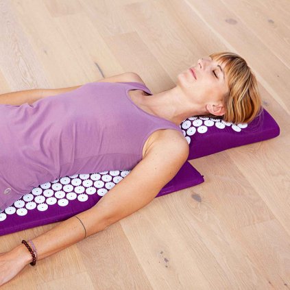 530sb shiatsu akupressur akupressurmatte kissen nachtblau set vater