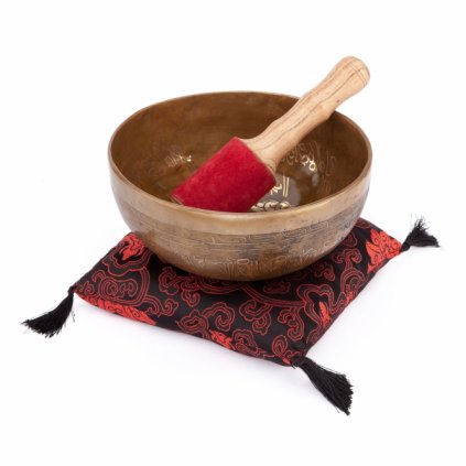 ks19hd meditation handgefertigte klangschale 19 cm mit dekor tara