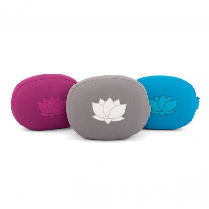 951x meditation meditationskissen oval eco mit lotus stickerei stehend