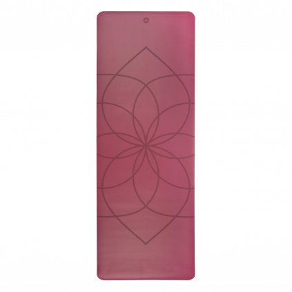 630plf yoga yogamatte leela collection blume des lebens bodhi ausgerollt