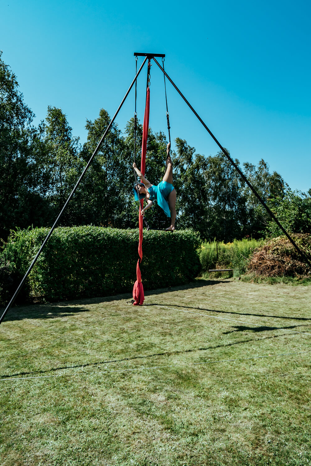 Aerialsilks Aerial voľne stojaca konštrukcia pre vzdušnú akrobaciu Rozmer: 4,6 m