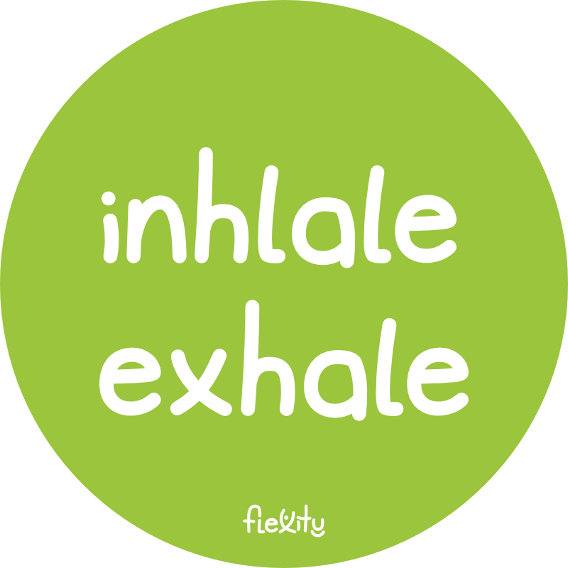 Flexity nálepka Inhale, Exhale - 5 cm