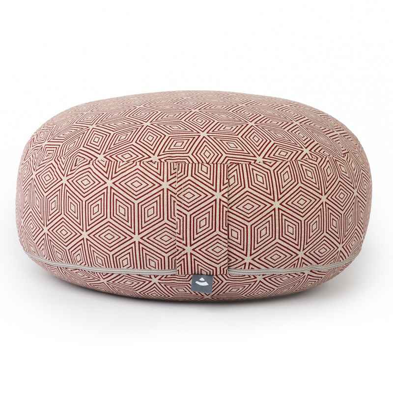 Bodhi Yoga Bodhi BIG RONDO meditačný vankúš Classic SATKA 38,5 x 18,5 cm náplň špalda Farba: Červená