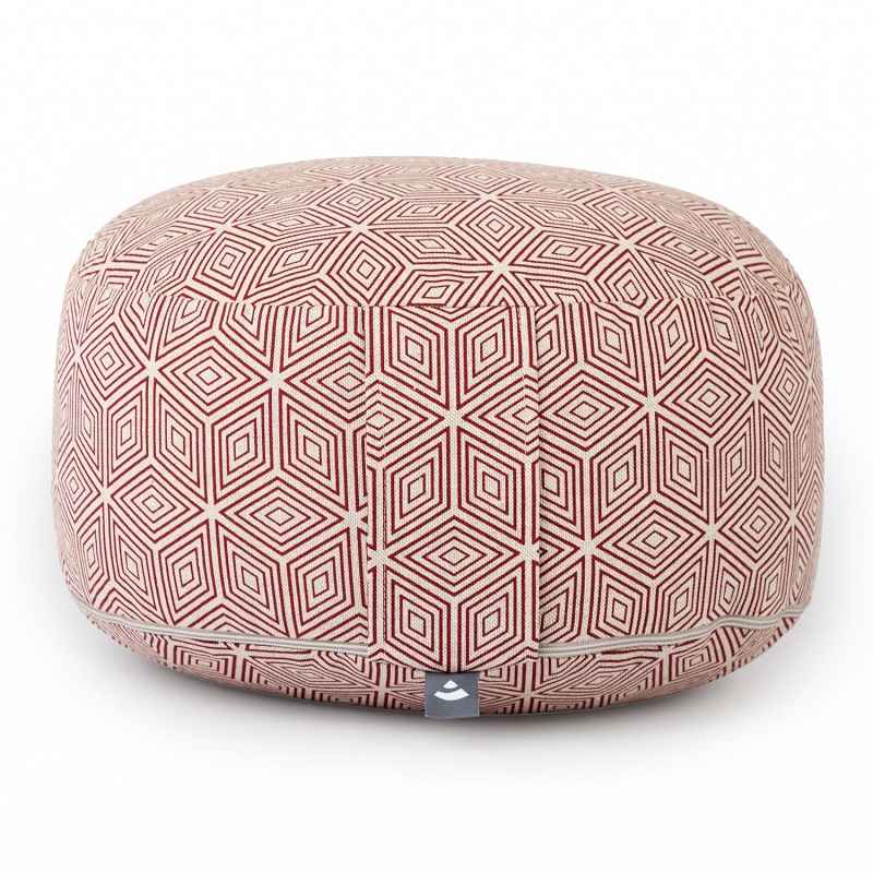 Bodhi Yoga Bodhi BIG RONDO meditačný vankúš Classic SATKA 31 x 21,5 cm náplň špalda Farba: Červená