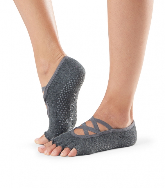 Toesox Halftoe Elle protišmykové ponožky Charcoal Grey Veľkosť: S 36-38