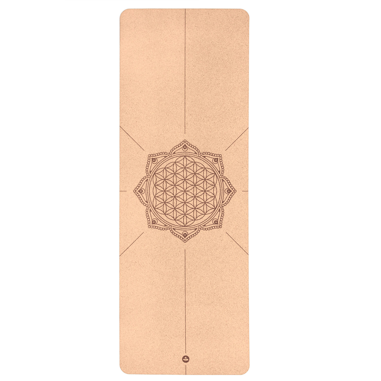 Bodhi Yoga Bodhi PHOENIX Yoga Cork mat KVET ŽIVOTA joga korková podložka 185 x 66 cm x 4 mm