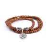 bodhi mala dlhy dreveny naramok symbol om 1
